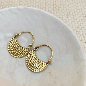 Semi-circle Brass earring
