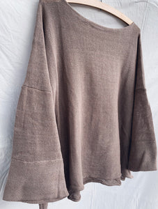 Organic cotton knit pullover