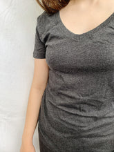 Load image into Gallery viewer, Organic Cotton Scoop Back V neck Top

