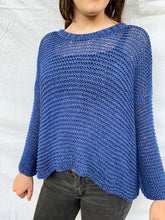 Load image into Gallery viewer, Organic cotton hand knit sweater
