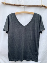 Load image into Gallery viewer, Organic Cotton Scoop Back V neck Top
