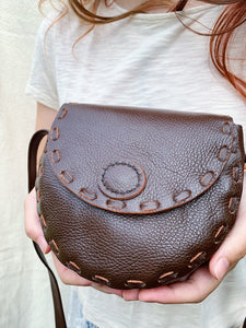 Leather sling bag